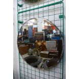 An Art Deco circular mirror