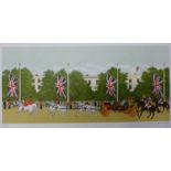 A signed Vincent Haddeley limited edition print, The Royal Wedding, unframed