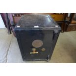 An early 20th Century Phillips and Sons, Birmingham steel fire resistant safe (with key)