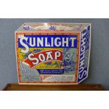 A Sunlight Soap enamelled sign