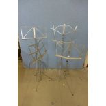 Four music stands