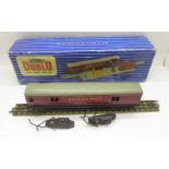 A Hornby Dublo T.P.O. mail van set, boxed, (incomplete)