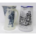 A 'The Campbells are Coming' transfer printed jug and 'Another Quart and Then' jug