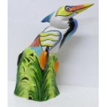 Lorna Bailey pottery, a limited edition Heron, number 8 of 100 produced, 34cms, signed on the base