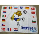 A Euro 96 football tournament flag