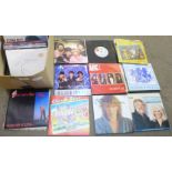 A collection of 1980's 7" vinyl singles, pop, new wave, etc., approximately 110