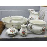 A Wedgwood Etruria toilet set **PLEASE NOTE THIS LOT IS NOT ELIGIBLE FOR POSTING AND PACKING**