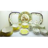 A collection of Crown Derby, plates, cups and saucers, cream and sugar x2, some a/f (24)