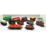 Twelve Hornby 00 gauge model railway wagons