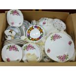 A box of china, Royal Vale and Dorchester, two sets **PLEASE NOTE THIS LOT IS NOT ELIGIBLE FOR