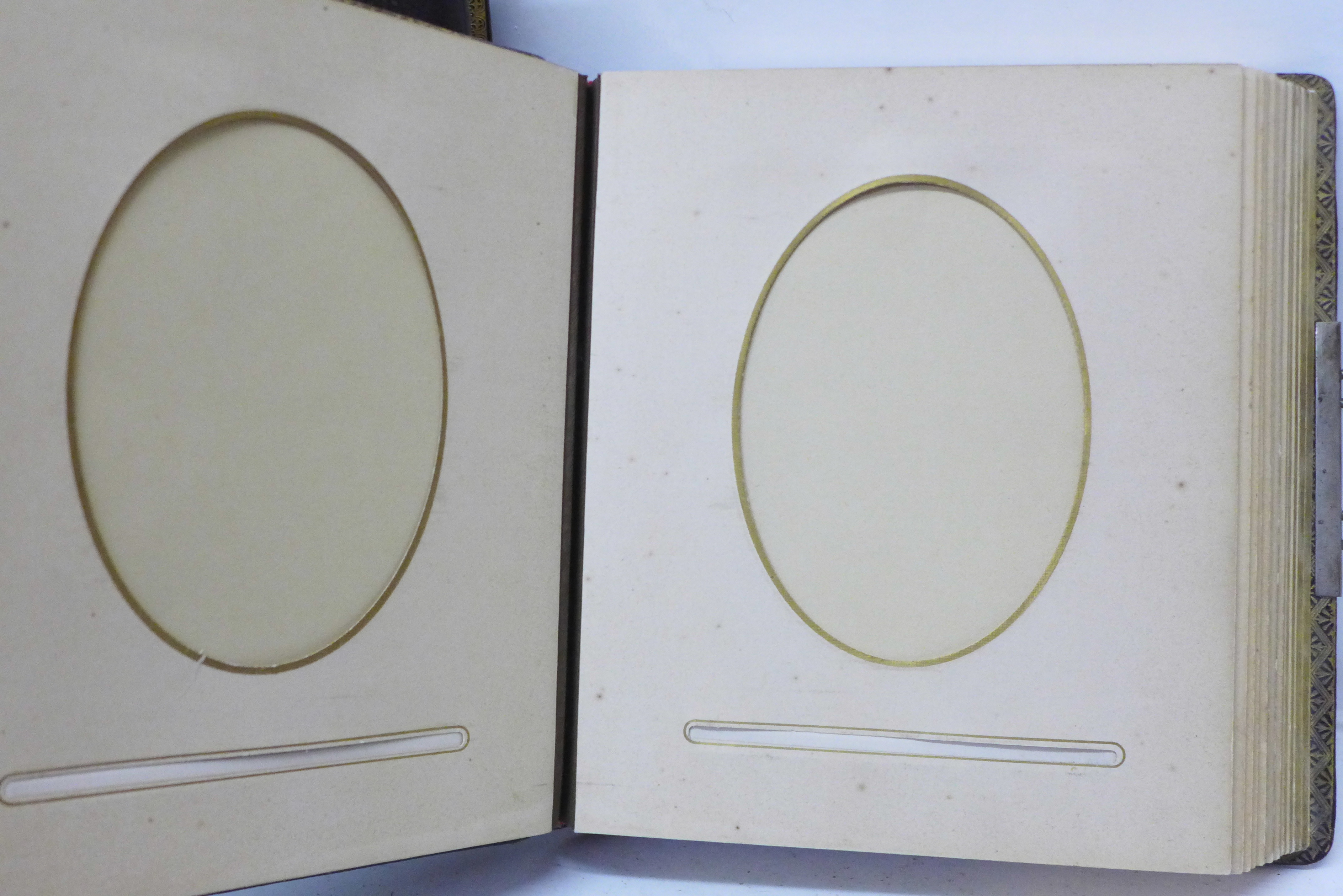 Four Victorian CDV and cabinet card albums (empty) - Image 5 of 10