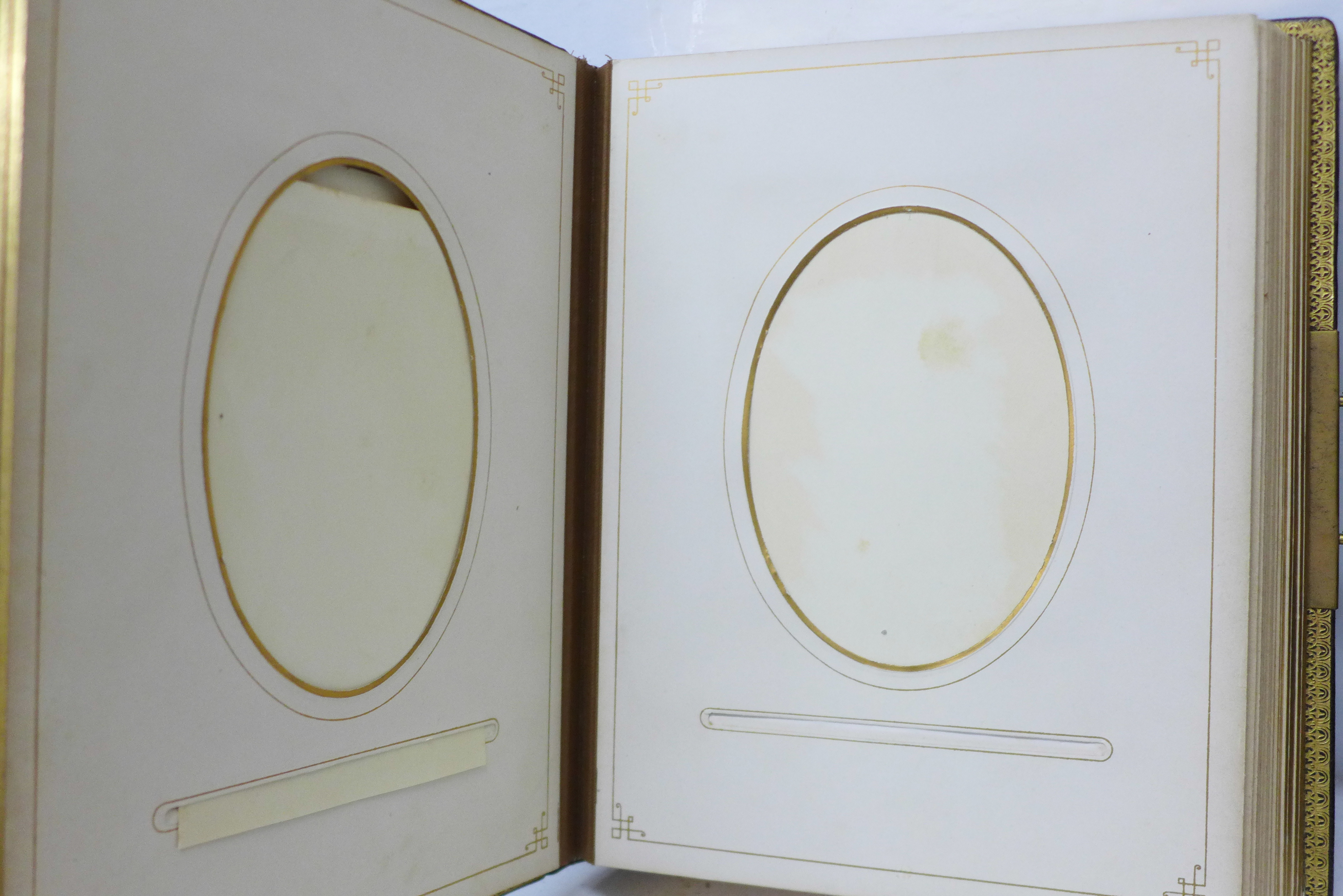 Four Victorian CDV and cabinet card albums (empty) - Image 8 of 10