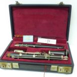 A J.R. Lafleur clarinet, cased