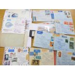 Stamps; Russian postal history and stamps in box