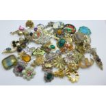 Sixty brooches