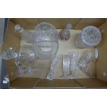 A collection of cut glass **PLEASE NOTE THIS LOT IS NOT ELIGIBLE FOR POSTING AND PACKING**