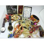 Costume jewellery, etc.