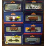 Eight Bachmann Branch Line 00 gauge model railway carriages, boxed