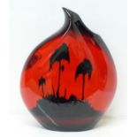 A Peggy Davies 'The Lull Before The Storm' limited edition vase, 2/20, 30cm