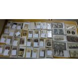 A collection of approximately 500 circa 1900 photographs, cabinet cards, CDV's and Stereoview cards