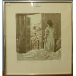 A signed Bernard Dunstan R.A. (1920-2017) limited edition print, no. 69/150, framed