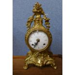 A French style brass Imperial mantel clock