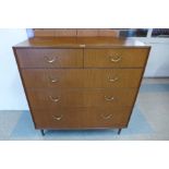 A Meredew afromosia chest of drawers