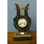 A French marble mantel clock, by J.B. Marchand, Rue Richelieu 57, Paris, a/f