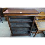 A Victorian mahogany open bookcase