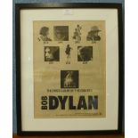 An original 1980's Bob Dylan music advert/poster, Saved (first album of the eighties)