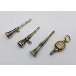 Four watch keys, a/f