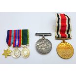 A WWI British War Medal to 507141 Pte. J. Morgan. Labour Corps, a Special Constabulary medal to