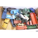 Dinky Toys and Matchbox die-cast model vehicles, playworn