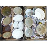 A collection of fifteen stoneware jelly moulds