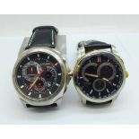 Two Citizen wristwatches including one Eco-Drive