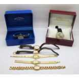 Two gentleman's Rotary wristwatches and five lady's Rotary wristwatches