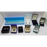 A collection of silver jewellery, boxed