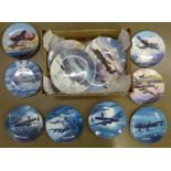 Coalport and Royal Worcester WWII aircraft collectors plates **PLEASE NOTE THIS LOT IS NOT