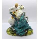 A Royal Doulton figure of St. George and the dragon