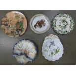 A collection of plates including Spode, Carlton Ware, Mason's etc. **PLEASE NOTE THIS LOT IS NOT