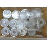 A box of fifteen chemist's jars **PLEASE NOTE THIS LOT IS NOT ELIGIBLE FOR POSTING AND PACKING**