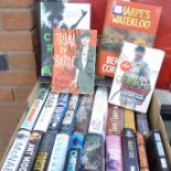 A collection of books, twenty-five in total including five Andy McNab, SAS, Gurkha, Colour