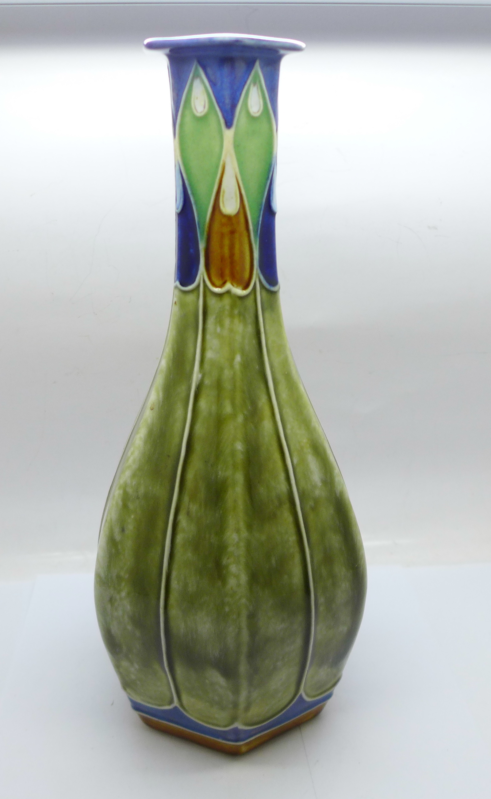 A Royal Doulton Lambeth Art Nouveau vase, 27cm - Image 2 of 5