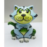 Lorna Bailey Pottery, ?Dexter the Cat?, 13cms. signed on the base