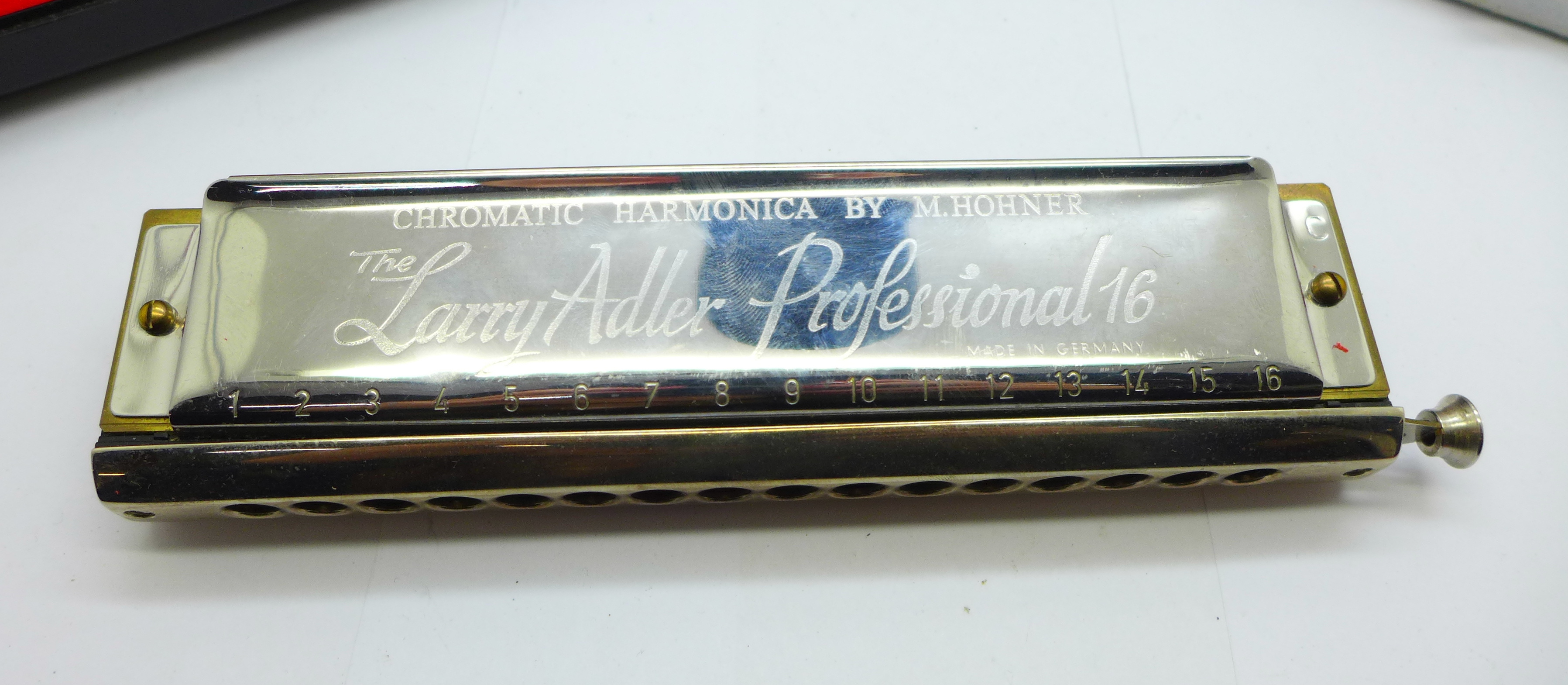 Two Hohner The Larry Adler Professional 16 chromatic harmonicas, boxed - Image 2 of 6