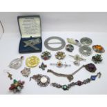 Celtic jewellery including St. Justin pewter