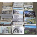 Postcards; collection of mainly vintage postcards