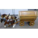 A gypsy horse and cart and another horse **PLEASE NOTE THIS LOT IS NOT ELIGIBLE FOR POSTING AND