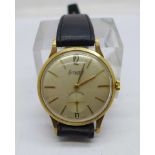 A 9ct gold cased Accurist wristwatch, button loose