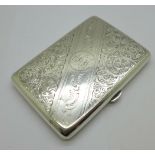 A silver Aide-memoire purse, 94g